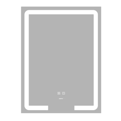 Дзеркало Zerix Prime MR02-60x80 з LED Touch, Anti-fog, димером, регулятором яскравості (ZX6051)