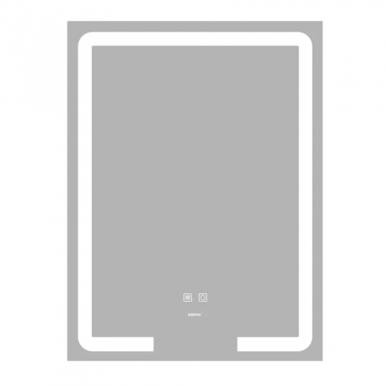 Дзеркало Zerix Prime MR02-60x80 з LED Touch, Anti-fog, димером, регулятором яскравості (ZX6051)