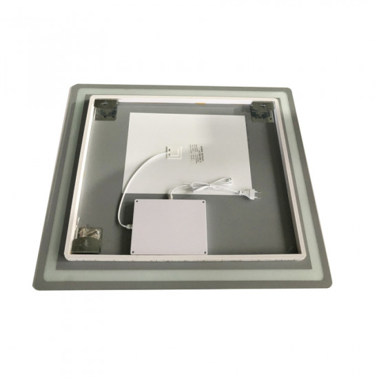 Дзеркало Zerix Mirra MR05-80x70-REVERSE з LED Touch, Anti-fog, димером, регулятором яскравості (ZX6057)