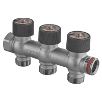 Колектор вентильний без фітингу Koer KR.1128-3 - 3/4"x3/4"x3/4"x3 Ways (KR5872)