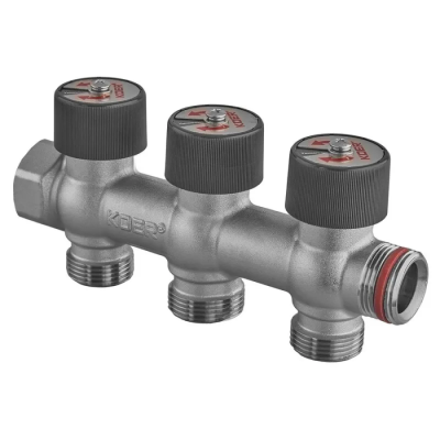Колектор вентильний без фітингу Koer KR.1128-3 - 3/4"x3/4"x3/4"x3 Ways (KR5872)
