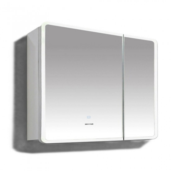 Дзеркальна шафка Mixxus Premium Olivary CM01-80x70x13 з LED Touch, димером, регулятором яскравості (MI8296)