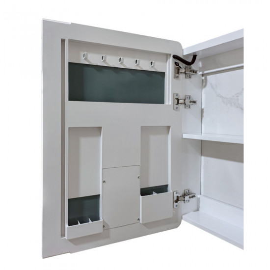 Дзеркальна шафка Mixxus Premium Olivary CM01-80x70x13 з LED Touch, димером, регулятором яскравості (MI8296)