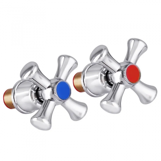 Ручки для змішувача Mixxus Handles SET-A827 (з кранбуксами, пара) кераміка (MI6940)