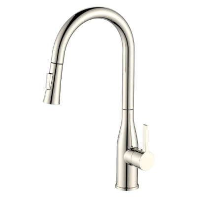 Змішувач для кухні з висувним виливом MIXXUS PREMIUM SUMMER 014 SS COLOR (Колір нерж) (MI8283)