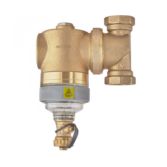 Сепаратор шламу Koer KR.1275-25 - 1" універсальний магнітний (латунний) (KR5852)