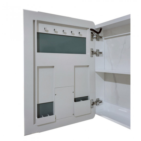 Дзеркальна шафка Mixxus Premium Olivary CM01-70x70x13 з LED Touch, димером, регулятором яскравості (MI8295)