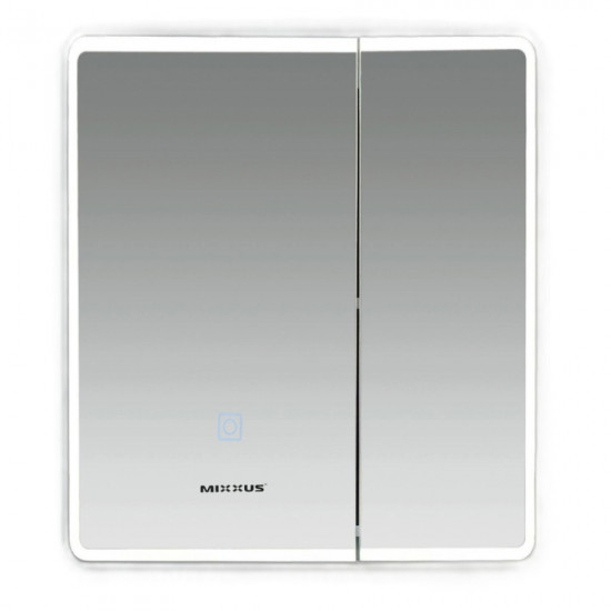 Дзеркальна шафка Mixxus Premium Olivary CM01-60x70x13 з LED Touch, димером, регулятором яскравості (MI8294)