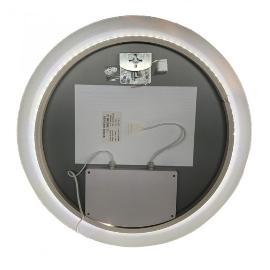 Дзеркало Zerix Solo MC02-60 з LED Touch, Anti-fog, димером, регулятором яскравості (ZX6065)