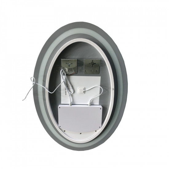 Дзеркало Zerix Fusion MV01-50x70 з LED Touch, Anti-fog, димером, регулятором яскравості (ZX6067)