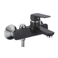 Смеситель для ванны с коротким сливом Mixxus Oregon 009 Euro Черный (MI5916)