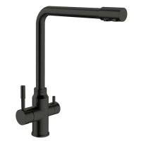 Смеситель для кухни Mixxus SUS-021 Black с выходом для питьевой воды (MI5861)