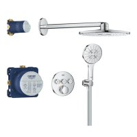 Душевая система скрытого монтажа с термостатом Grohe Grohtherm SmartControl (34863000)