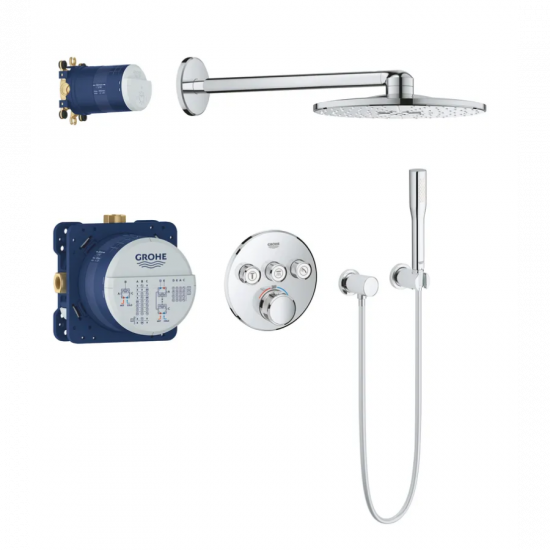 Душова система прихованого монтажу з термостатом Grohe Grohtherm SmartControl (34705000)