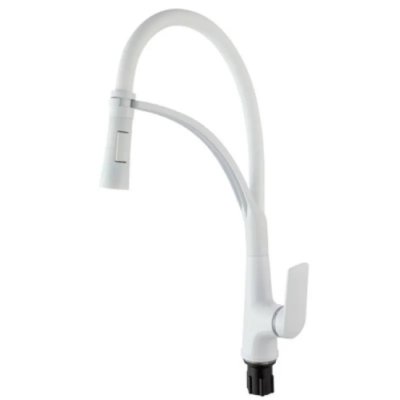 Змішувач для кухні Plamix Lucas-017 SET White REFL.White (PM0716)