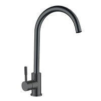 Смеситель для кухни Mixxus SUS-011 graphite из нержав. стали SUS304 (MI5903)
