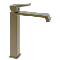 Смеситель для раковины Haiba GAUDI 001 (HIGH) BRUSHED GOLD (HB9597)