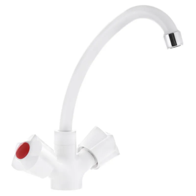Змішувач для кухні Plamix Ama-271 White (без підведення) (PM0696) Змішувач для кухні Plamix Ama-271 White (без підведення) (PM0696)