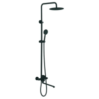 Душевая колонна с смесителем Zerix DAX-006-J-35cm Black (нержавейка) (ZX4829)