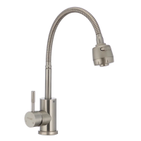 Кухонный смеситель с гибким сливом Mixxus SUS 011 (SS0006)