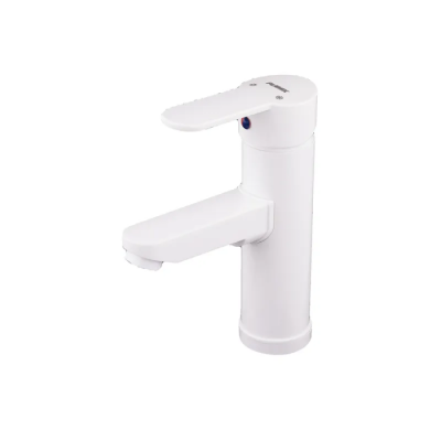 Змішувач для умивальника Plamix Raul-001-A White (без підведення) (PM0651) Змішувач для умивальника Plamix Raul-001-A White (без підведення) (PM0651)