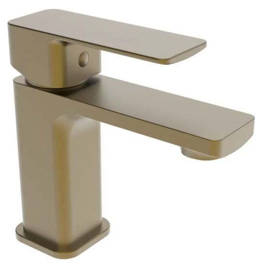 Змішувач для умивальника Haiba Kubus 001 BRUSHED GOLD (HB9622)