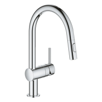 Смеситель для кухни с выдвижным изливом Grohe Minta (32321002)
