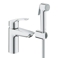 Смеситель для раковины с гигиеническим душем Grohe Eurosmart New (23124003)