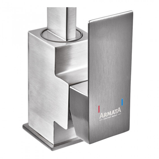 Змішувач для кухні Armata Kub - 011 з нерж. сталі (CH6494)