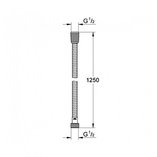 Душовий шланг 125 см Grohe Relexaflex (28142000)