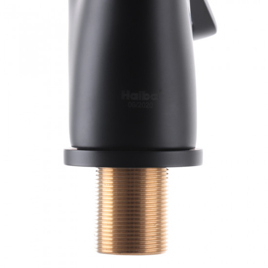 Змішувач для кухні Haiba Hansberg 777 чорний (HB0216) Змішувач для кухні Haiba Hansberg 777 чорний (HB0216)