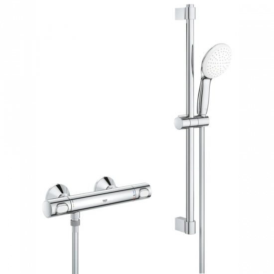 Термостат для душу Grohe Grohtherm 500 з душовим гарнітуром (34796001)