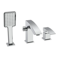 Смеситель на борт ванны KOER KB-43007-01 на 3 отверстия (Цвет хром) (KR3452)