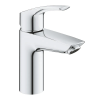 Однорычажный смеситель для раковины S-Size Grohe Eurosmart New с нажимным донным клапаном (2392200)