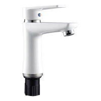 Смеситель для раковины Plamix Oscar-001(W) White (с подводкой) (PM0612)