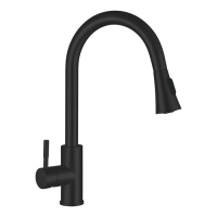 Кухонный смеситель с выдвижным носиком Mixxus SUS-014-B Black (MI5862)