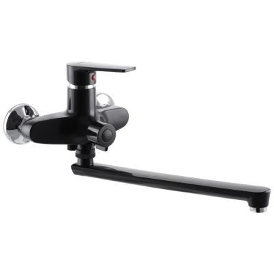 Змішувач для ванни Plamix Oscar-006 Euro Чорний (без шланга і лійки) (PM0600) Змішувач для ванни Plamix Oscar-006 Euro Чорний (без шланга і лійки) (PM0600)