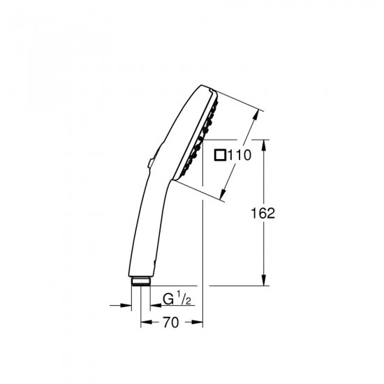 Ручний душ Grohe New Tempesta Cube 100 (27572003)