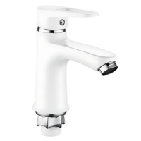 Смеситель для раковины Mixxus Elba 001 (NUT) WHITE (без подведения) (MI6584) Смеситель для раковины Mixxus Elba 001 (NUT) WHITE (без подведения) (MI6584)