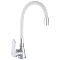 Смеситель для кухни Zerix SOP7 146 с белым гибким изливом (ZX2660) Смеситель для кухни Zerix SOP7 146 с белым гибким изливом (ZX2660)