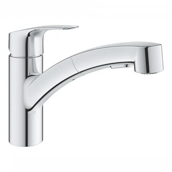 Змішувач для кухні з висувним виливом Grohe Eurosmart New (30305001)