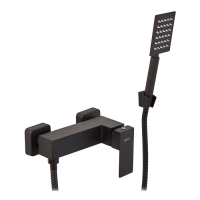 Смеситель для душа Zerix KUB-003 Black из нержавеющей стали SUS304 (цв. черный) (ZX4848)