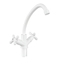 Смеситель для кухни Plamix Amax-271 White (без подведения) (PM0697)