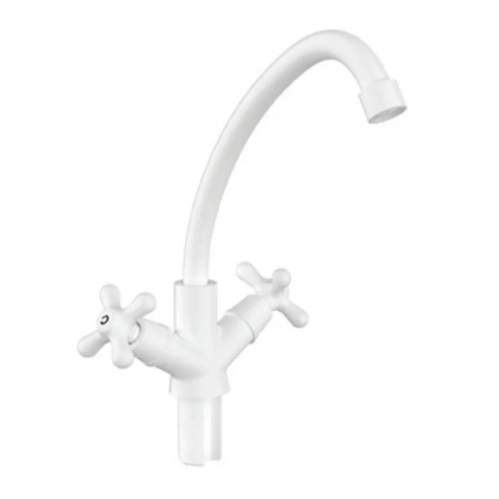 Змішувач для кухні Plamix Amax-271 White (без підведення) (PM0697)