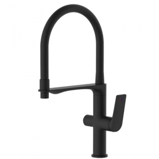 Змішувач для кухні Mixxus Premium DERBY 021 (NUT) BLACK REFL.BLACK з виходом для питної води  (MI66