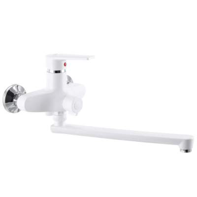 Змішувач для ванни Plamix Oscar-006 Euro Білий (без шланга і лійки) (PM0599) Змішувач для ванни Plamix Oscar-006 Euro Білий (без шланга і лійки) (PM0599)