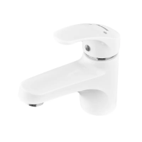 Смеситель для умывальника Plamix Fidel-001 SET White (с подведением) (PM0659)