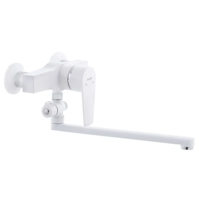 Змішувач для ванни Plamix Oscar-006 White (без шланга і лійки) (PM0559) Змішувач для ванни Plamix Oscar-006 White (без шланга і лійки) (PM0559)