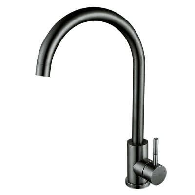 Змішувач для кухні із нерж. сталі Zerix LUX-011 graphite (ZX4869)