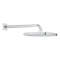 Верхній душ з настінним кронштейном Grohe Tempesta Cube (26687000)